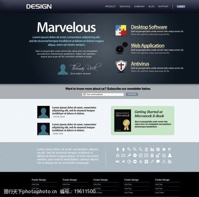 网站网页设计模板图片 提升网站设计水平的利器